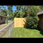 Install privacy fence