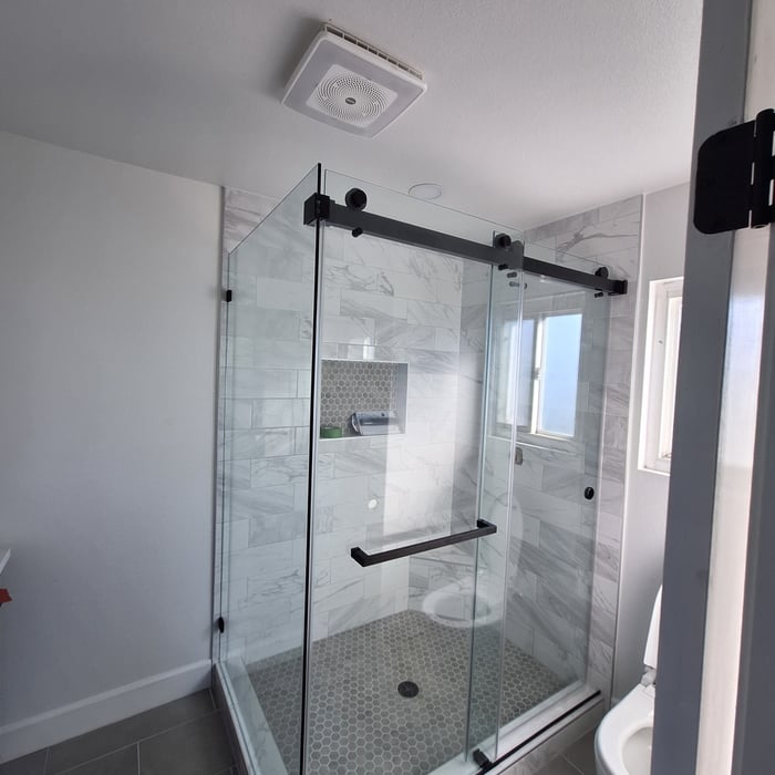 Ti✨ 90° Double Sliding Shower Doors | Cust