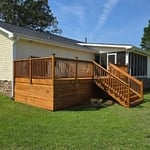 Deck rebuild and staining