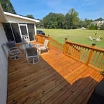 Deck rebuild and staining