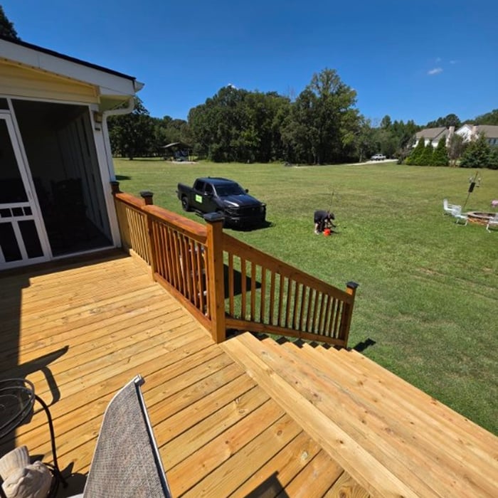 Deck rebuild and staining