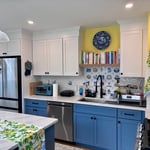 Sink with backsplash