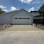 Driveway and garage