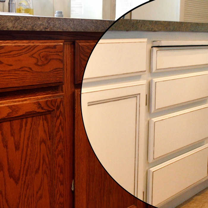 Color change to white with glaze