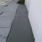 New concrete installation
