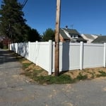 Vinyl fence