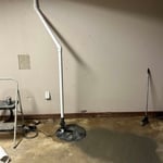 Sump pump for basement drainage system
