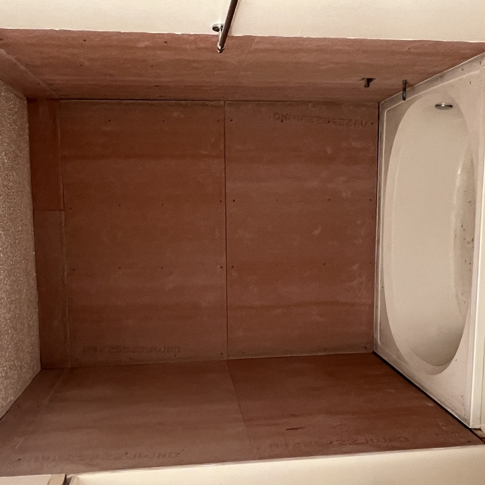 Bathroom tile prep