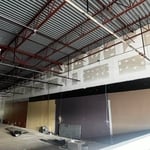 Drywall hung