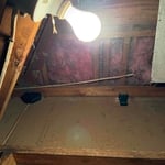 Interior bait station and snap traps - after