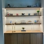 Custom oak cabinets