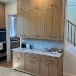 Custom oak cabinets