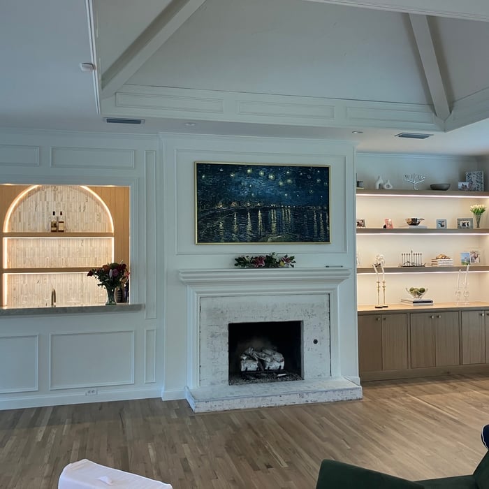 Custom oak cabinets