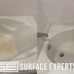 Soaker tub discoloration
