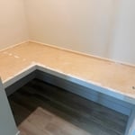Custom built in desk