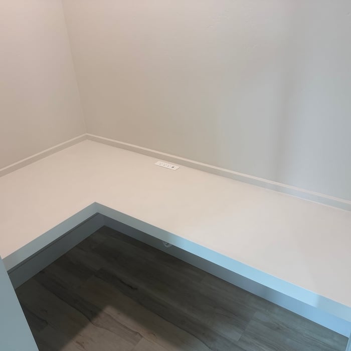 Custom built in desk