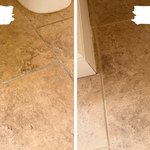 Floor before/after
