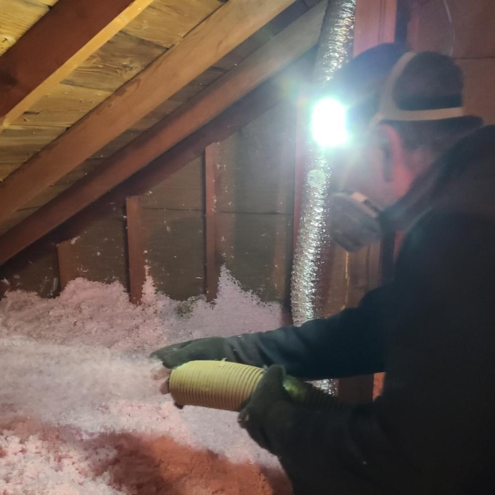 Attic blow in