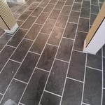 Tile floor installation