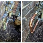 Broken Copper Pipe