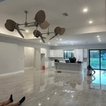 Living room, kitchen