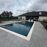 New pool plaster