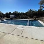 New pool plaster