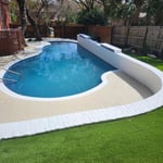 New pool plaster