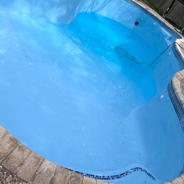 New pool plaster