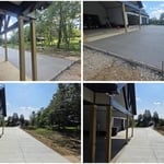 Long Concrete Driveway