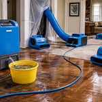Floor Drying Setup