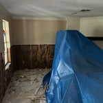 Flood cut underway