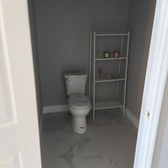Bathroom and closet Reno