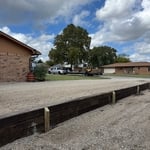 Retaining wall , Gravel Driveway, Carport pad