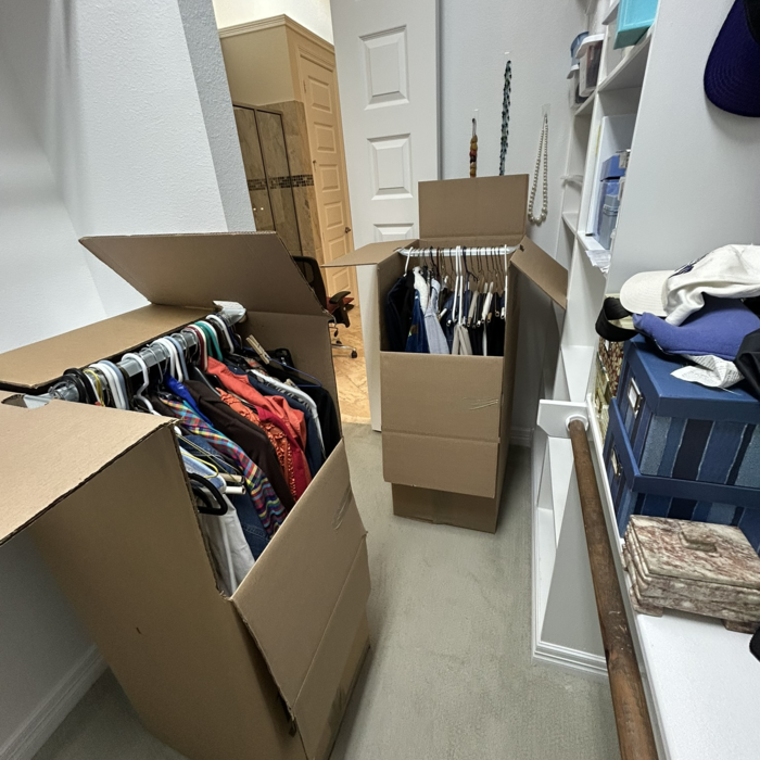 Packing clothes