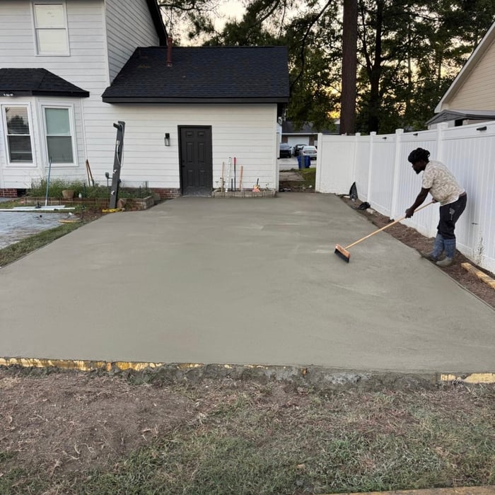 Finished concrete