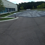 Sealcoating of parking lot