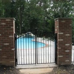 Gate with Pillars