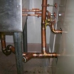 close up of piping work