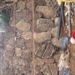 New retaining rock wall