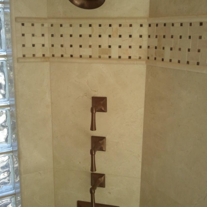 Custom shower finished