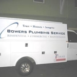 Plumbing service truck