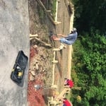 Forming up for slab