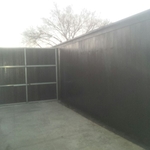 8' cedar fence auto gate
