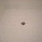 After regrout in shower