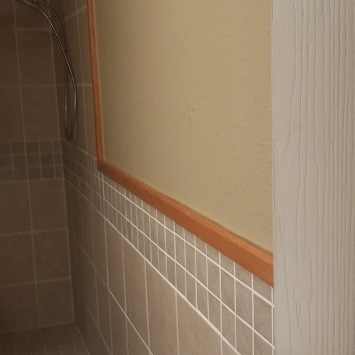 Custom built shower