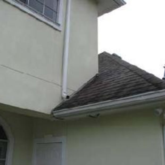 Improper downspout