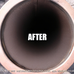 Wood stove liner after clean