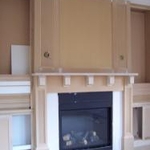Mantle and upper paneling.