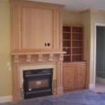 Mantle and upper paneling.